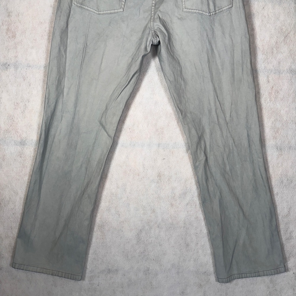 Joseph Abboud Pants Mens 34x30 Light Gray Good Casual Five Pocket Geometric - Picture 7 of 16